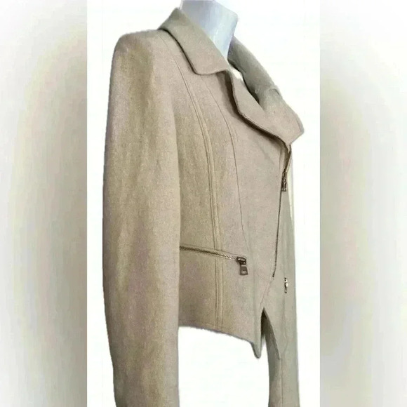 Anne Taylor Wool Blend Moto Jacket (324) - Picture 3 of 12